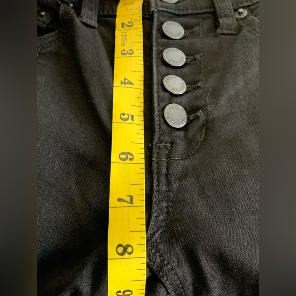 (45)Free People Black Flare Jeans - Picture 9 of 10